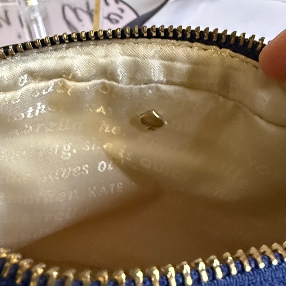 EUC Kate Spade New York Striped Crossbody Storybook Lining - Picture 4 of 9